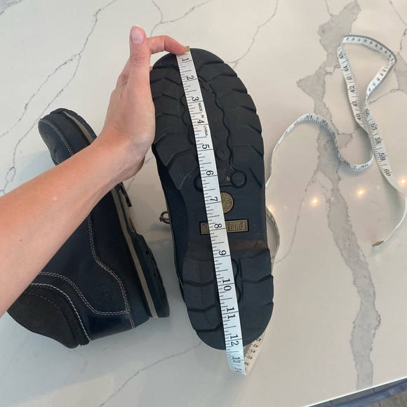 Timberland men leather shoes white stitch 11 M - Picture 10 of 13